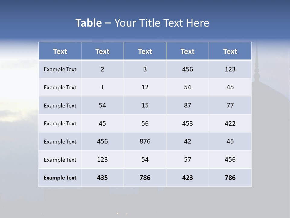 A Silhouette Of A Building With A Sky In The Background PowerPoint Template