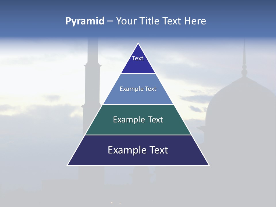 A Silhouette Of A Building With A Sky In The Background PowerPoint Template