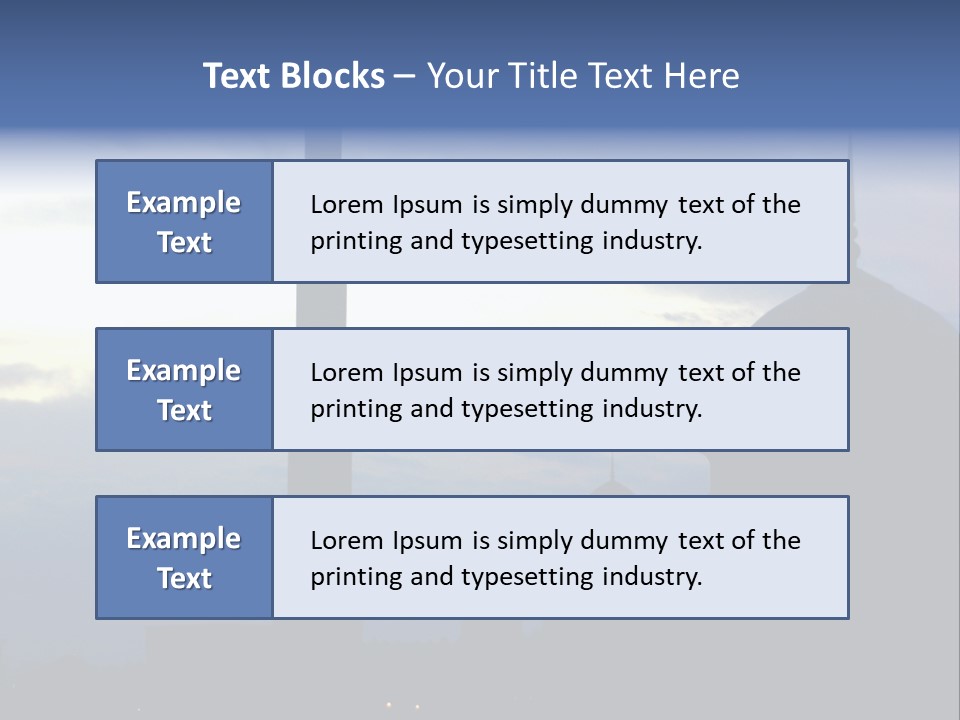 A Silhouette Of A Building With A Sky In The Background PowerPoint Template