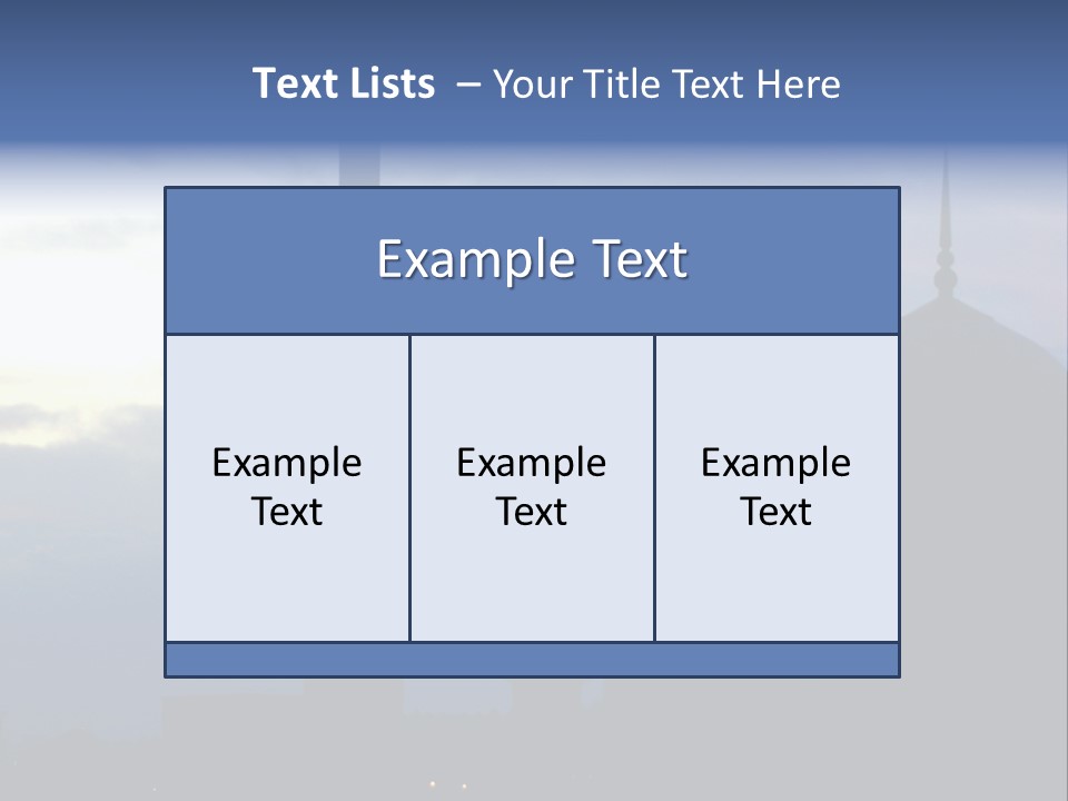 A Silhouette Of A Building With A Sky In The Background PowerPoint Template