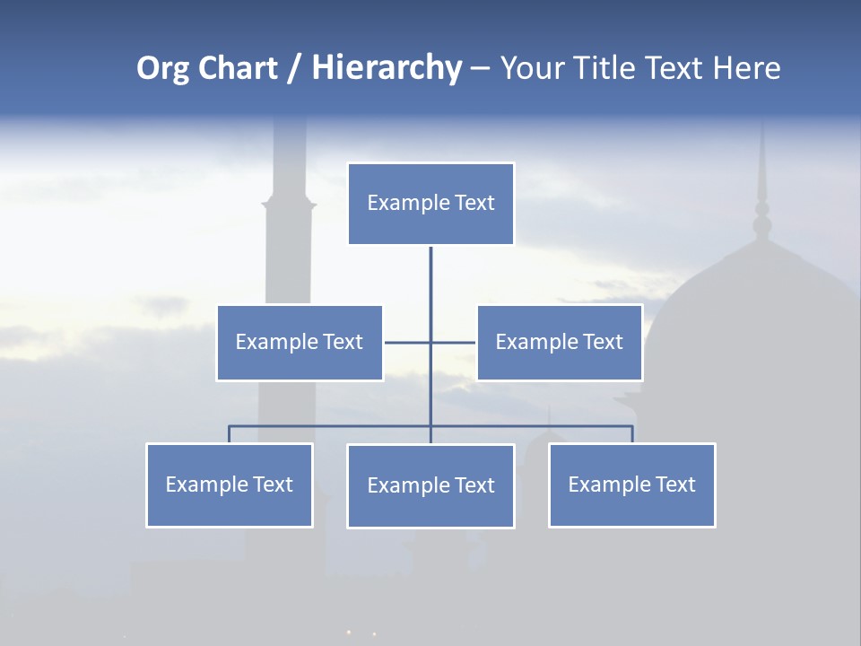 A Silhouette Of A Building With A Sky In The Background PowerPoint Template
