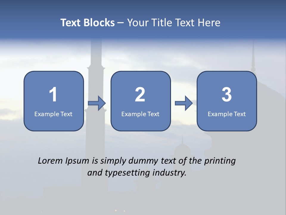 A Silhouette Of A Building With A Sky In The Background PowerPoint Template
