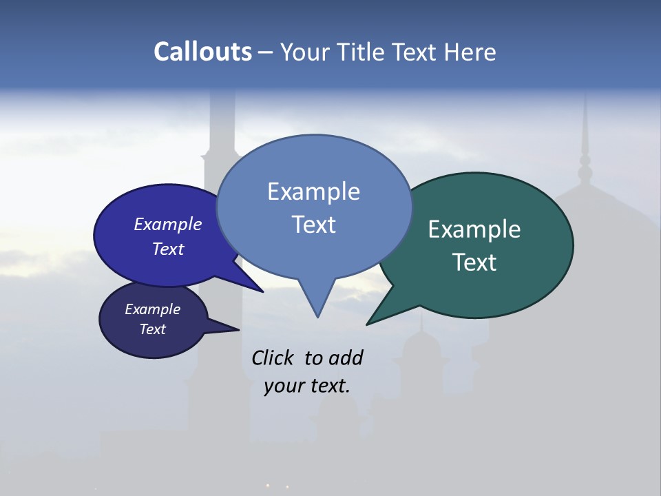 A Silhouette Of A Building With A Sky In The Background PowerPoint Template