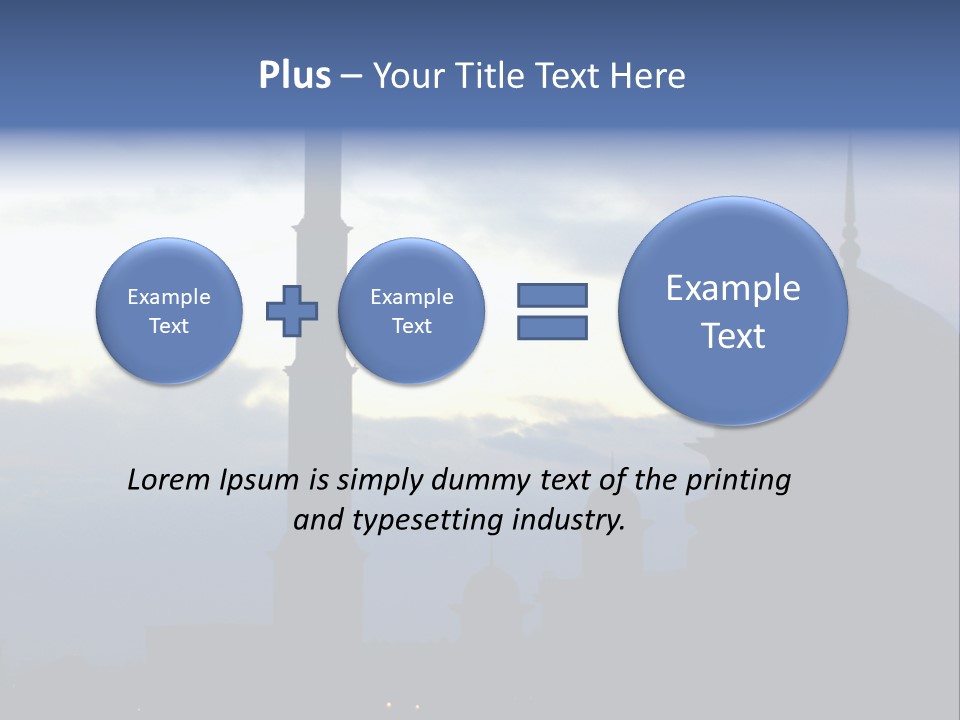 A Silhouette Of A Building With A Sky In The Background PowerPoint Template