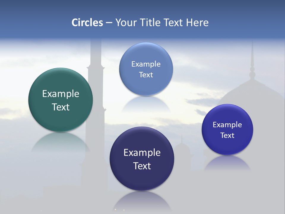 A Silhouette Of A Building With A Sky In The Background PowerPoint Template