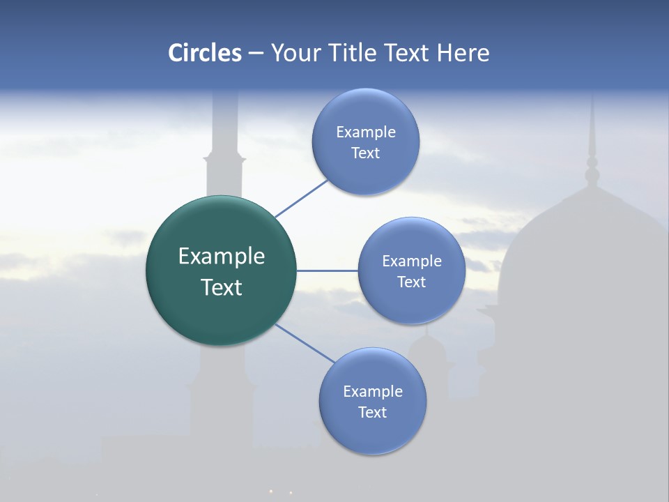 A Silhouette Of A Building With A Sky In The Background PowerPoint Template