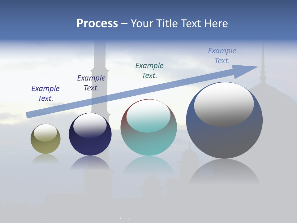 A Silhouette Of A Building With A Sky In The Background PowerPoint Template