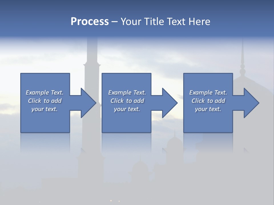 A Silhouette Of A Building With A Sky In The Background PowerPoint Template