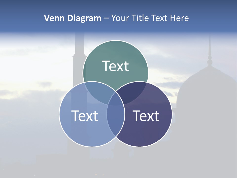 A Silhouette Of A Building With A Sky In The Background PowerPoint Template