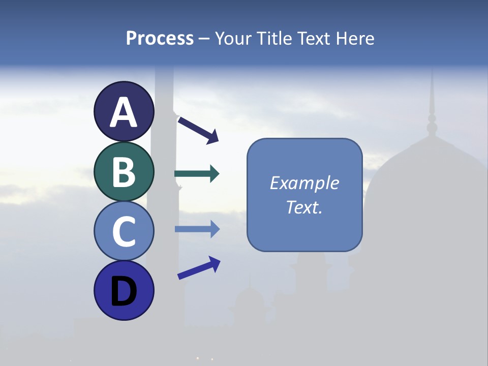 A Silhouette Of A Building With A Sky In The Background PowerPoint Template