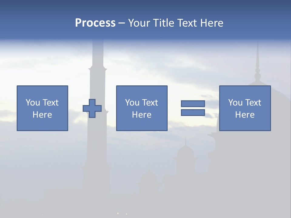 A Silhouette Of A Building With A Sky In The Background PowerPoint Template