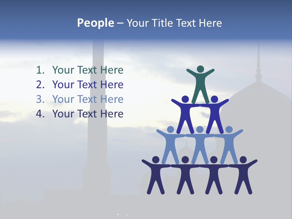 A Silhouette Of A Building With A Sky In The Background PowerPoint Template