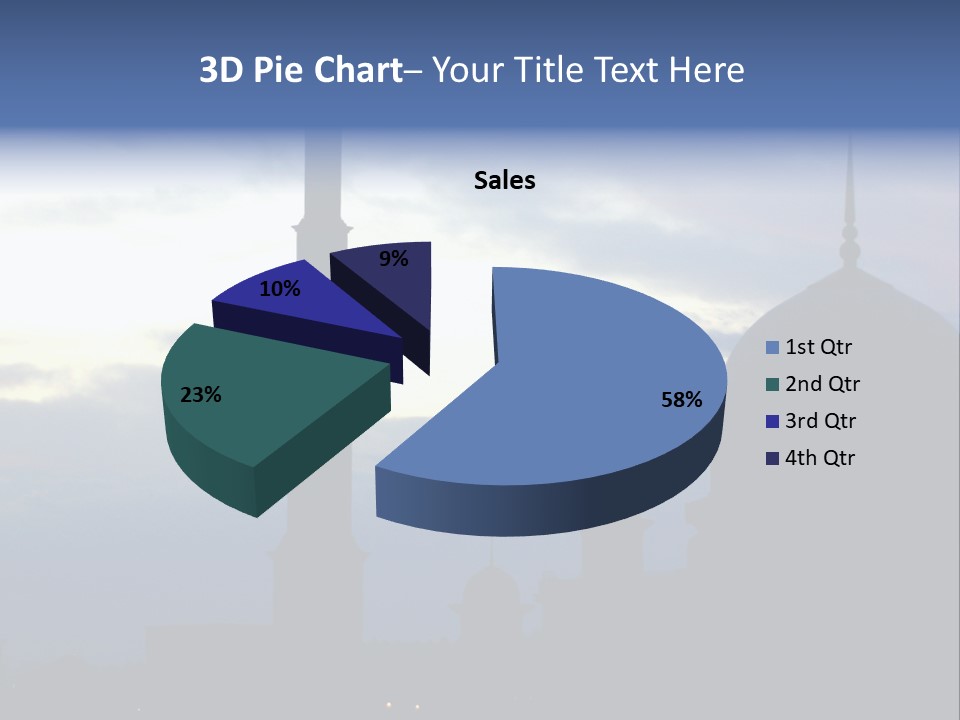 A Silhouette Of A Building With A Sky In The Background PowerPoint Template