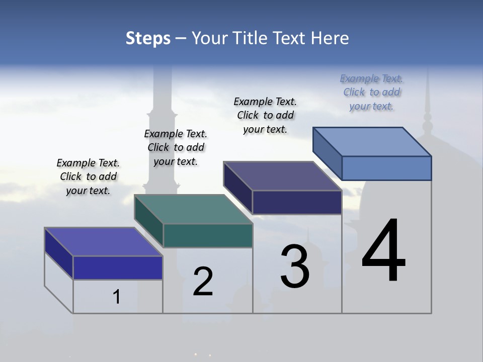 A Silhouette Of A Building With A Sky In The Background PowerPoint Template