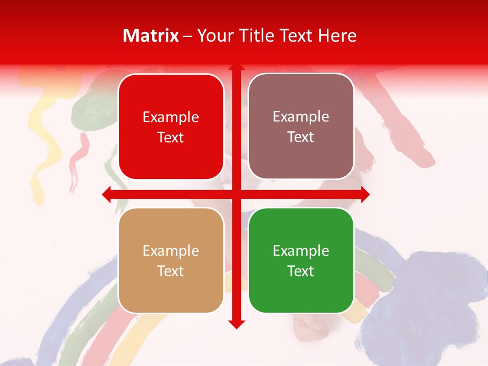 A Cute Young Girl Painting A Picture PowerPoint Template