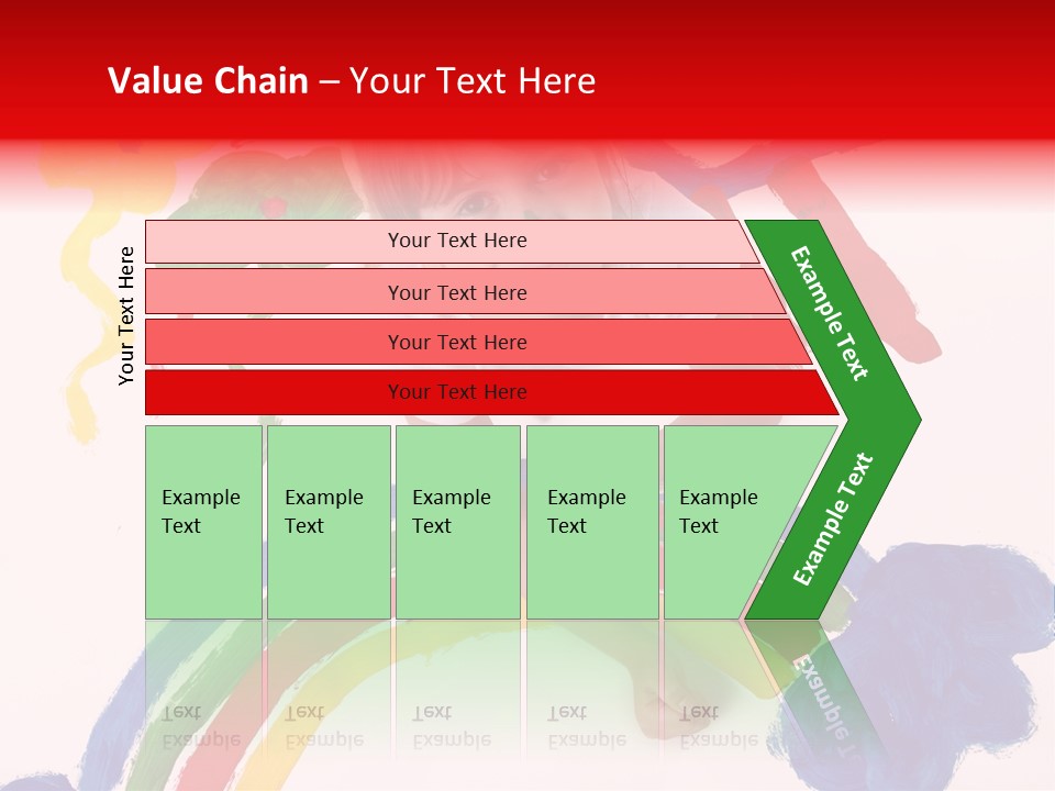 A Cute Young Girl Painting A Picture PowerPoint Template