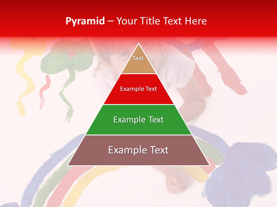 A Cute Young Girl Painting A Picture PowerPoint Template