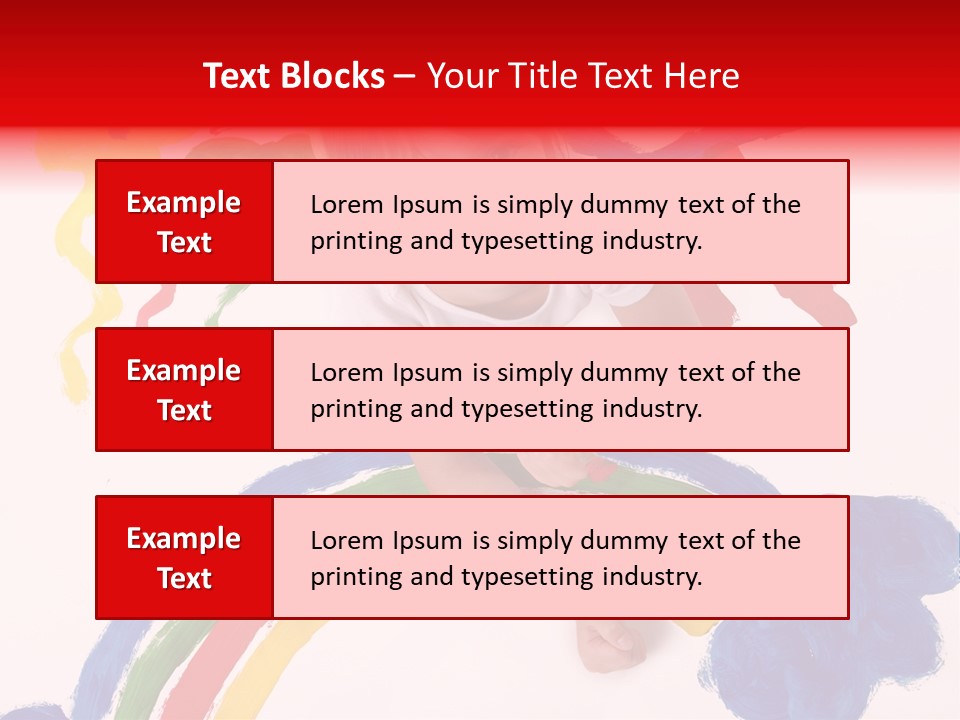 A Cute Young Girl Painting A Picture PowerPoint Template