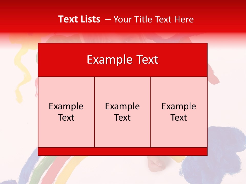 A Cute Young Girl Painting A Picture PowerPoint Template