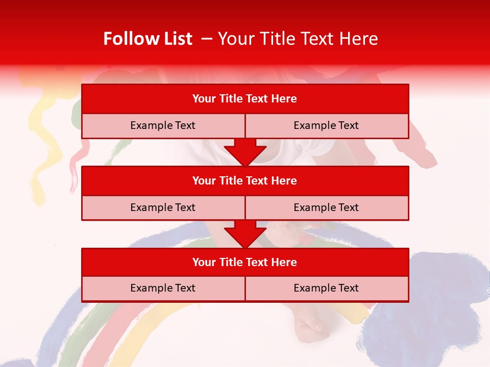 A Cute Young Girl Painting A Picture PowerPoint Template