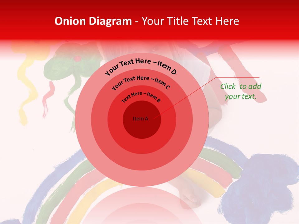 A Cute Young Girl Painting A Picture PowerPoint Template