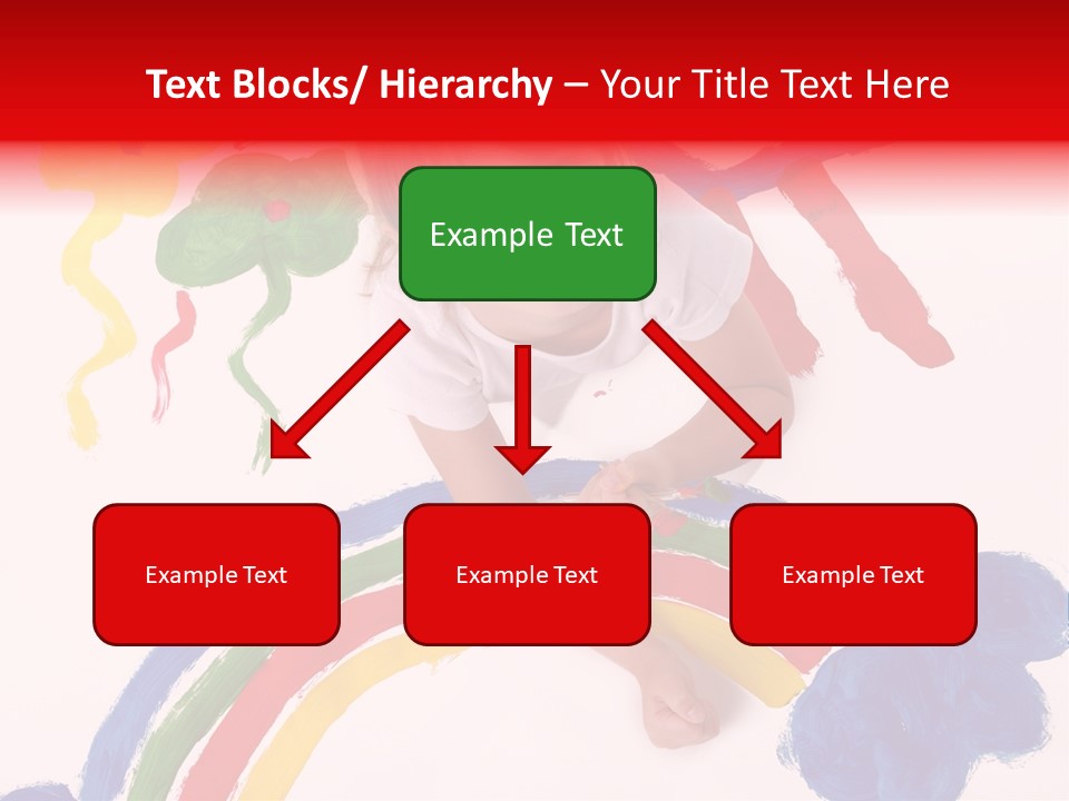 A Cute Young Girl Painting A Picture PowerPoint Template