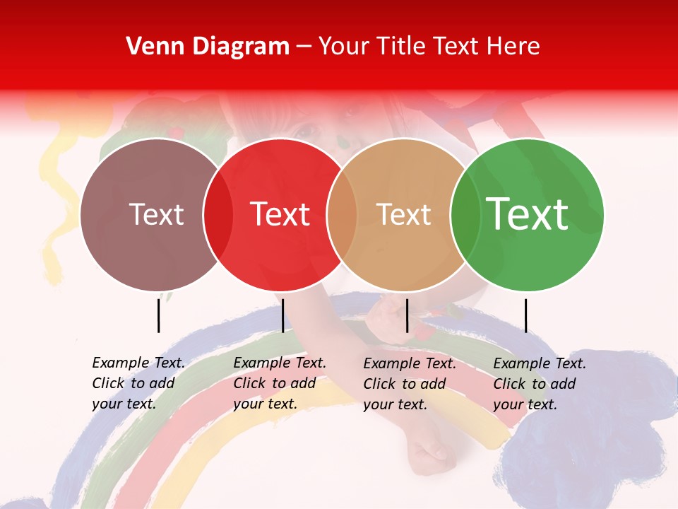 A Cute Young Girl Painting A Picture PowerPoint Template