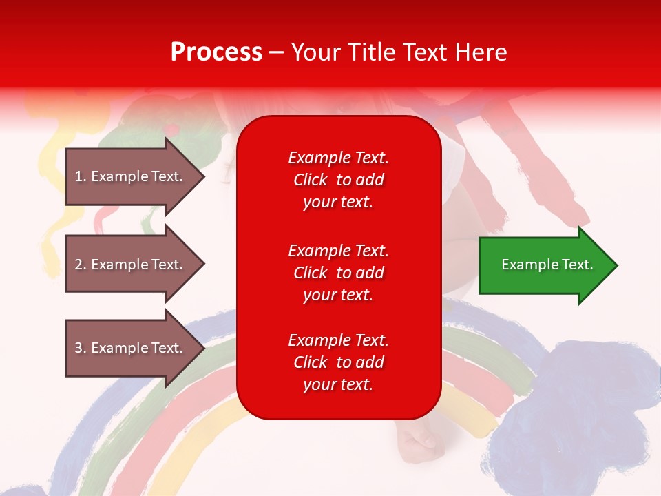 A Cute Young Girl Painting A Picture PowerPoint Template