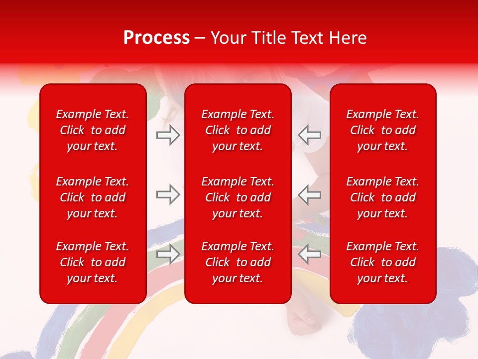 A Cute Young Girl Painting A Picture PowerPoint Template