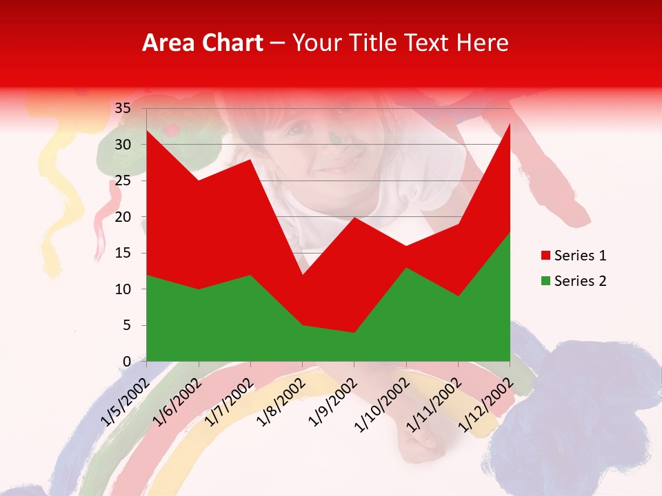 A Cute Young Girl Painting A Picture PowerPoint Template