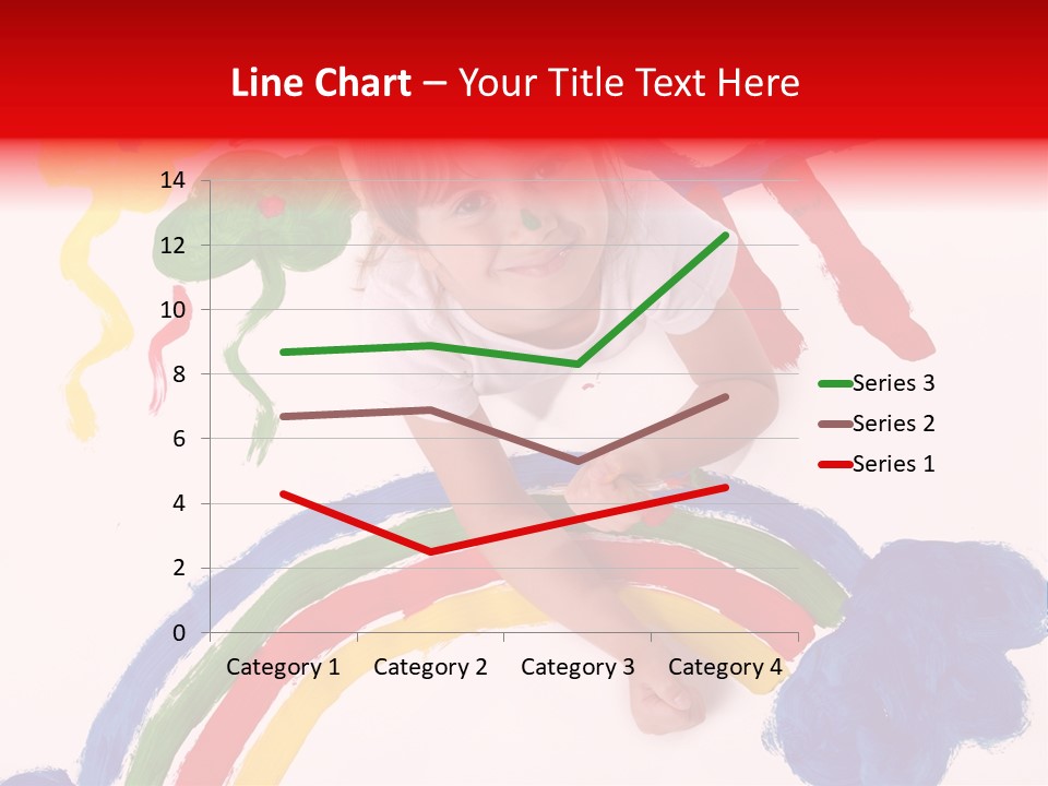 A Cute Young Girl Painting A Picture PowerPoint Template