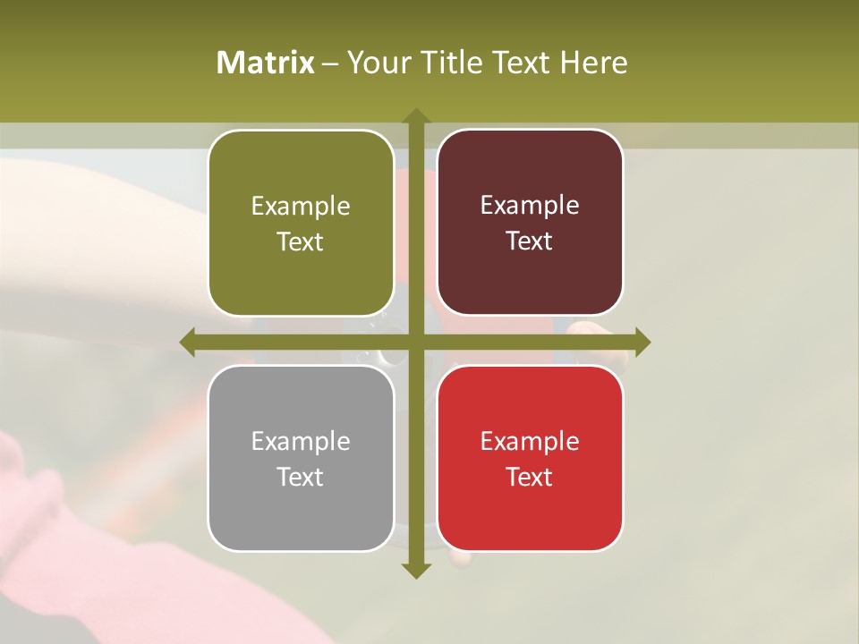 Discus In Hand With Athletic Field In Background PowerPoint Template