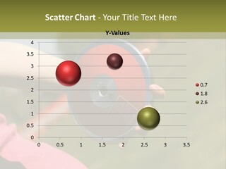 Discus In Hand With Athletic Field In Background PowerPoint Template