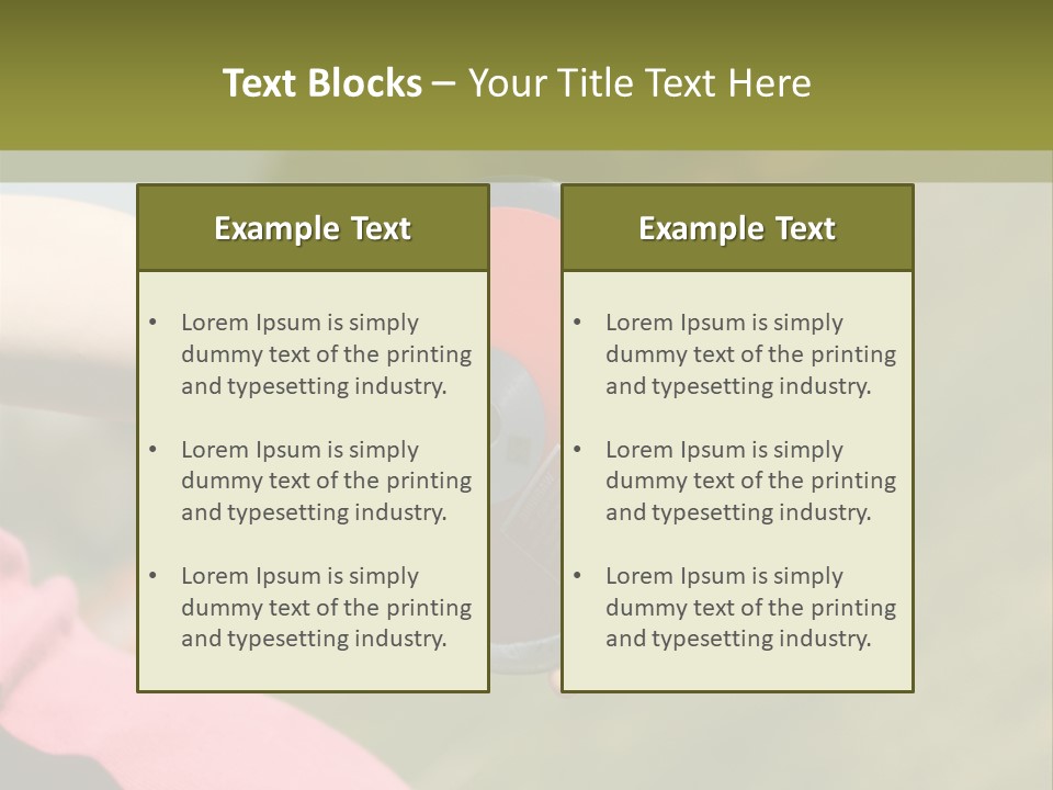 Discus In Hand With Athletic Field In Background PowerPoint Template