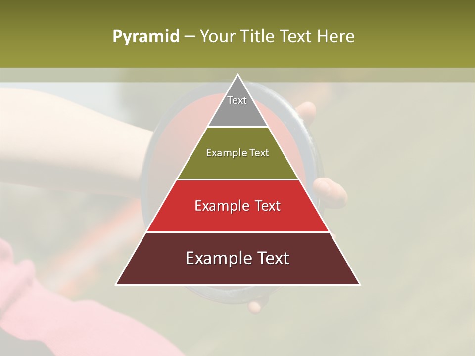 Discus In Hand With Athletic Field In Background PowerPoint Template
