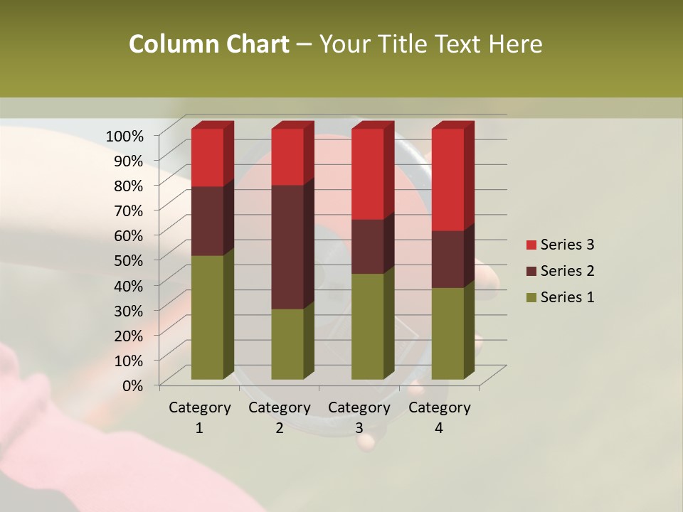 Discus In Hand With Athletic Field In Background PowerPoint Template
