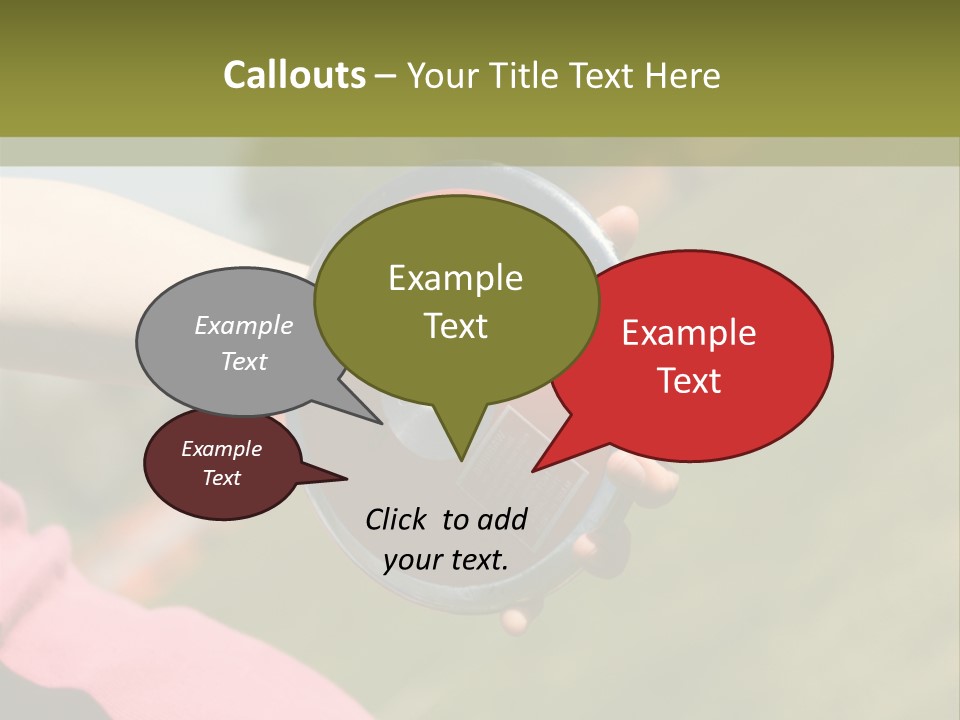 Discus In Hand With Athletic Field In Background PowerPoint Template