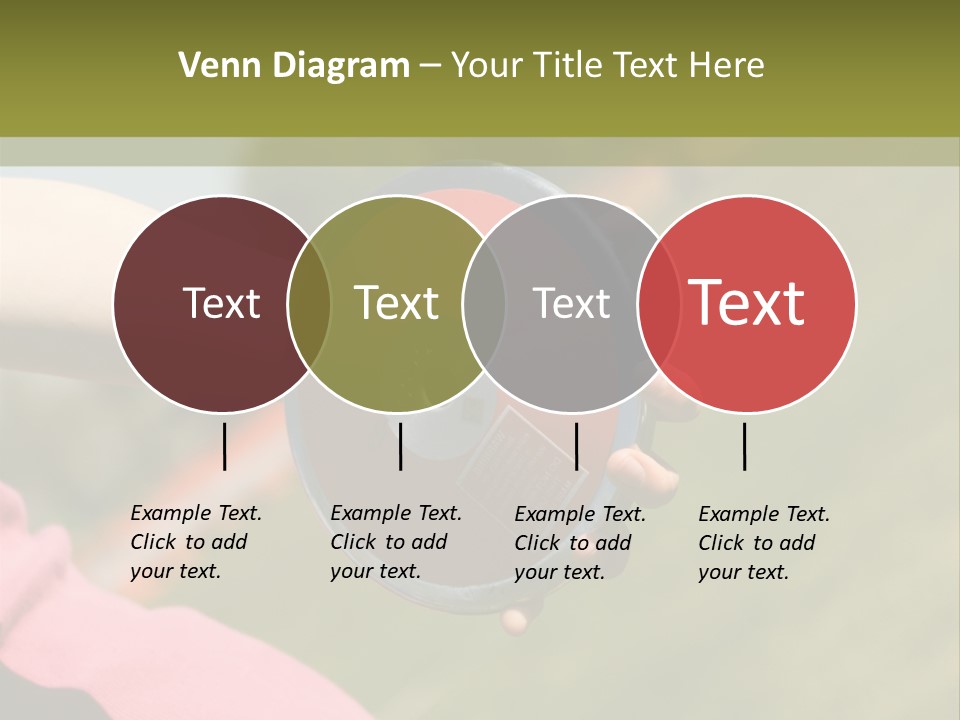 Discus In Hand With Athletic Field In Background PowerPoint Template