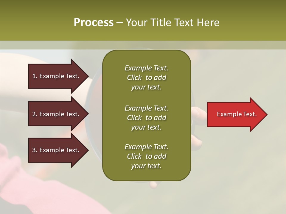 Discus In Hand With Athletic Field In Background PowerPoint Template