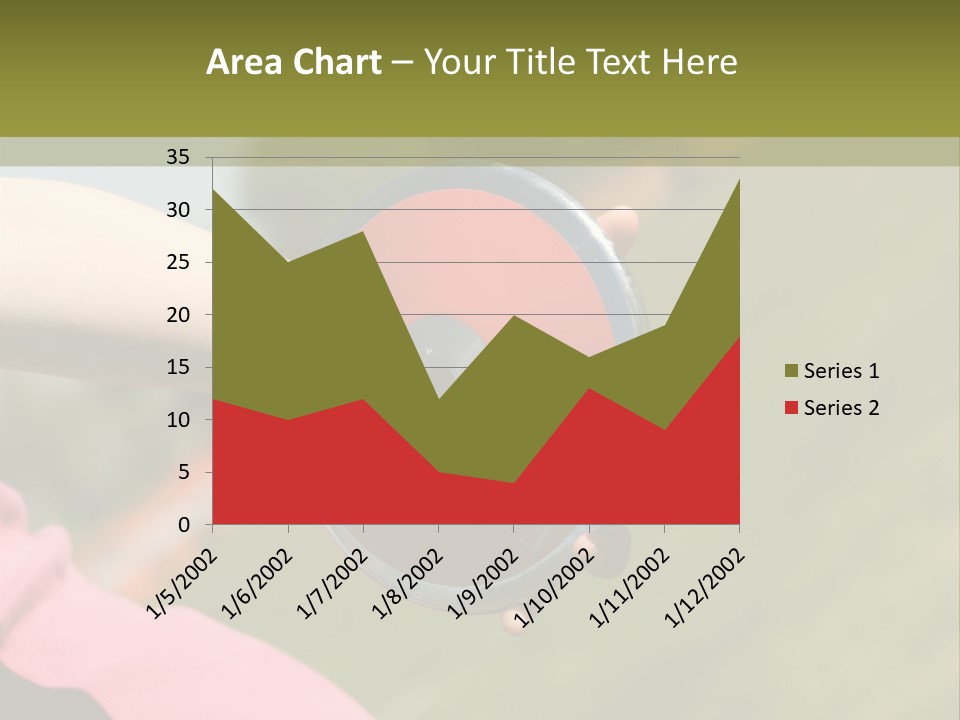 Discus In Hand With Athletic Field In Background PowerPoint Template