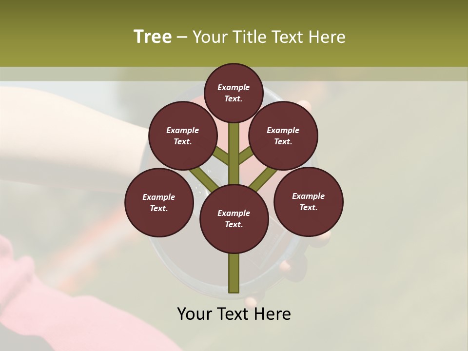 Discus In Hand With Athletic Field In Background PowerPoint Template