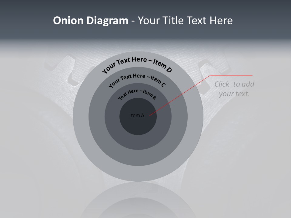 Close-Up Of A Set Of Metallic Gears. PowerPoint Template