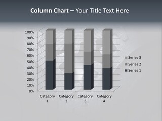 Close-Up Of A Set Of Metallic Gears. PowerPoint Template