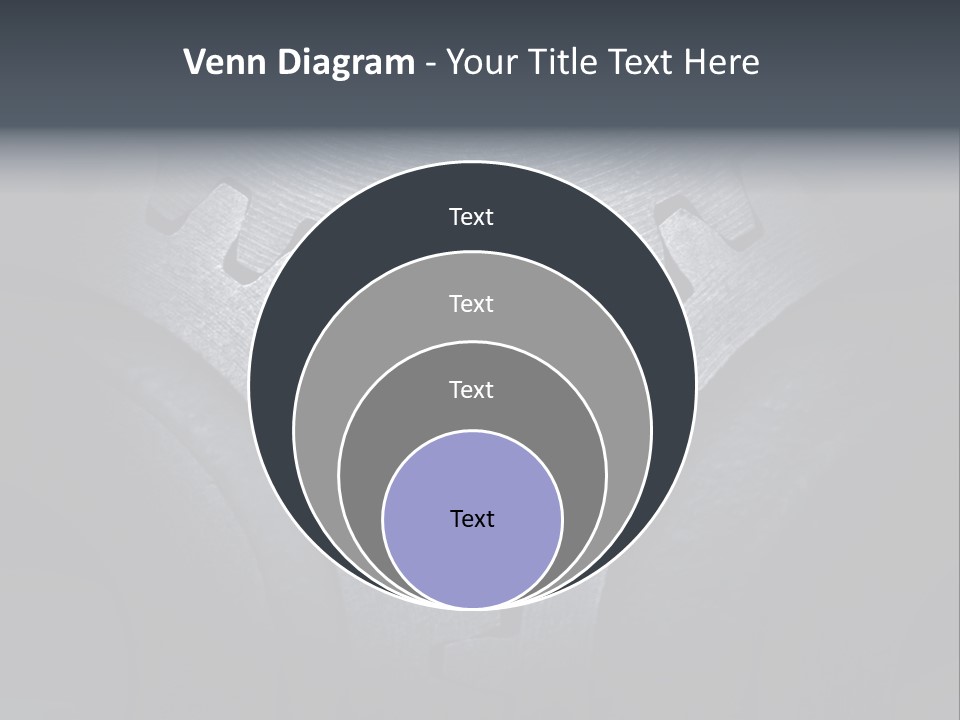 Close-Up Of A Set Of Metallic Gears. PowerPoint Template
