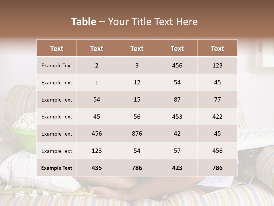 Girl Of Generation Y Doing Many Things At The Same Time (Calling, Watching Tv, Surfing The Web And Eating Popcorn) PowerPoint Template