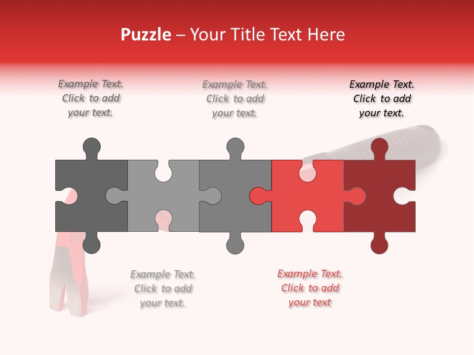 Crowbar On White Background, Focus On Nearest End PowerPoint Template