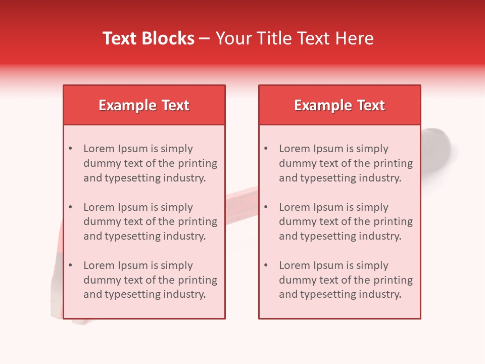 Crowbar On White Background, Focus On Nearest End PowerPoint Template