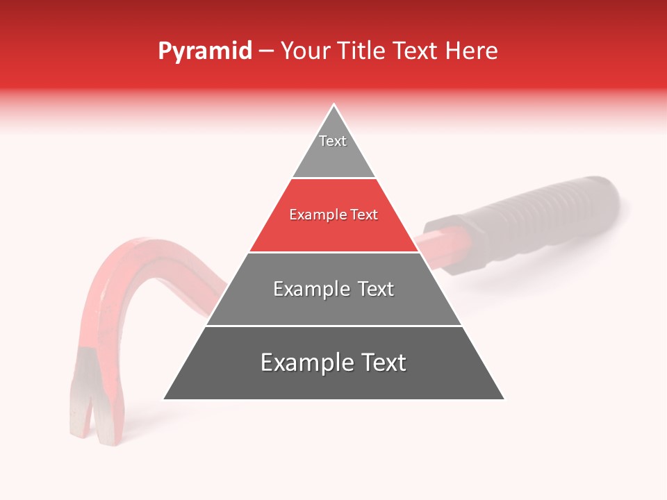 Crowbar On White Background, Focus On Nearest End PowerPoint Template