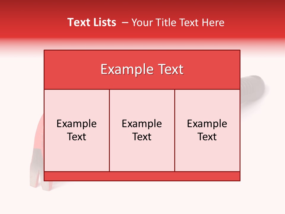 Crowbar On White Background, Focus On Nearest End PowerPoint Template
