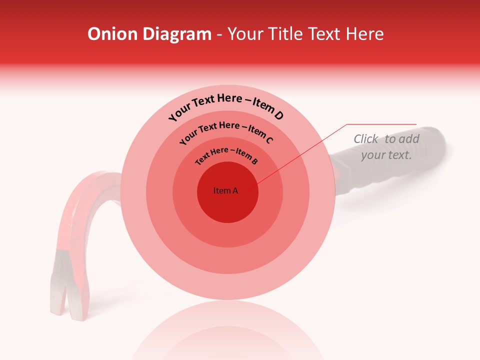 Crowbar On White Background, Focus On Nearest End PowerPoint Template